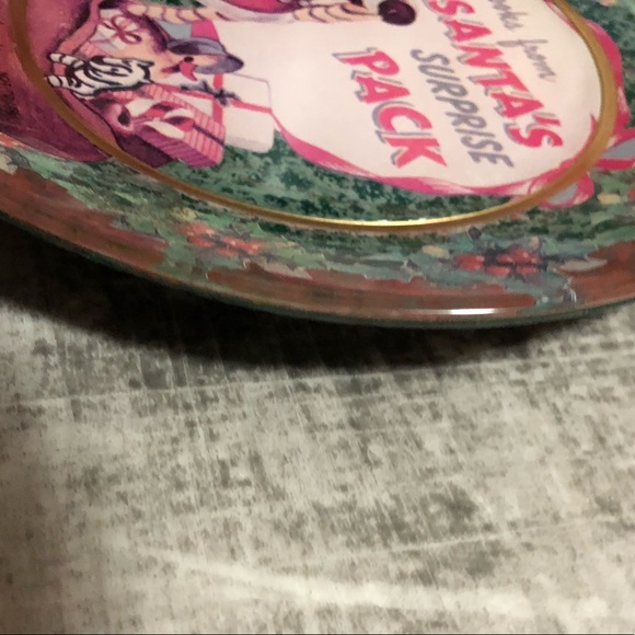 Katherine's Collection Books from Santa's Surprise Pack Glass Plate - Picture 6 of 13